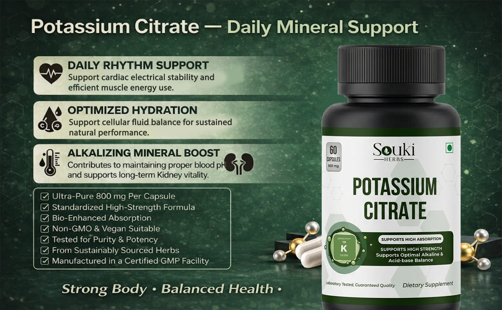 Potassium Citrate Pure Herbal Extract 1