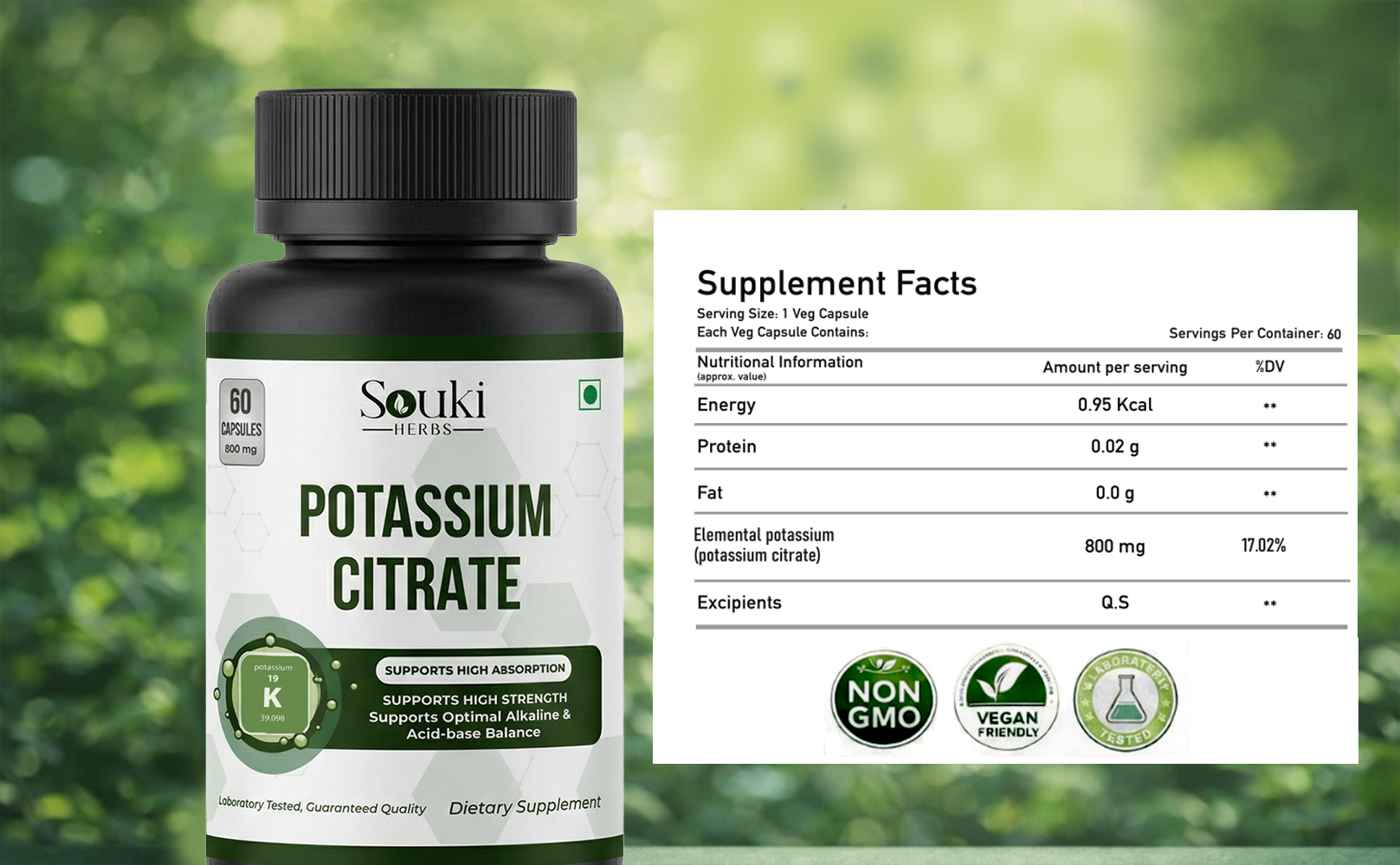 Potassium Citrate Fluid Retention Formula 3